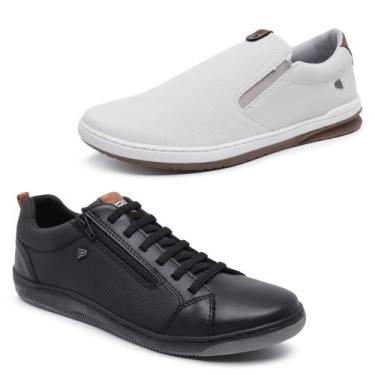 Imagem de Kit 2 Sapatênis Tênis Urban Casual e SlipOn Ajuste Elástico - Bardone,