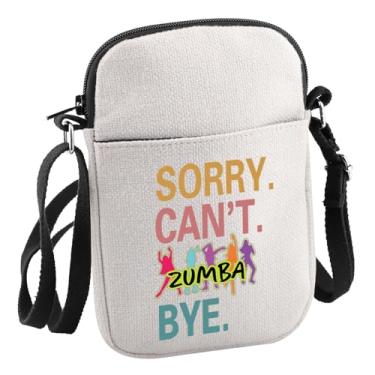 Imagem de Zumba Dance Fitness Instructor Gift Sorry Can't Zumba Bye Bolsa tiracolo Zumba Lover Presente para ela, Bolsa C Sorry Can't Zum