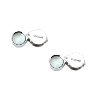 Imagem de Lote de 6 peças Novo Amplificador 10 x 21 mm Joalheiro Lupa Lupa Lupa Lupa Lupa Ampliação ZX0011A