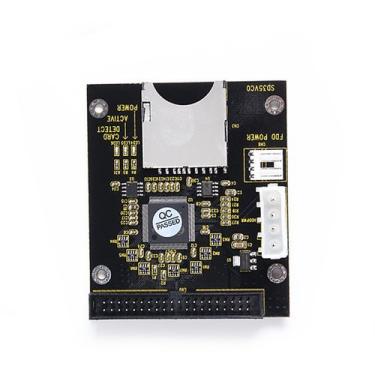 Imagem de SD SDHC MMC para 3,5" 40 pinos macho IDE cartão adaptador grande PCB SD-3.5 IDE