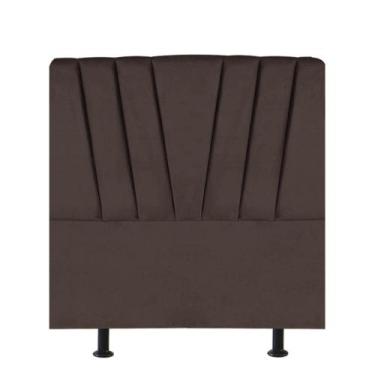 Imagem de Cabeceira Estofada Cama Box Solteiro Bélgica 110cm Suede - D A DECOR, 