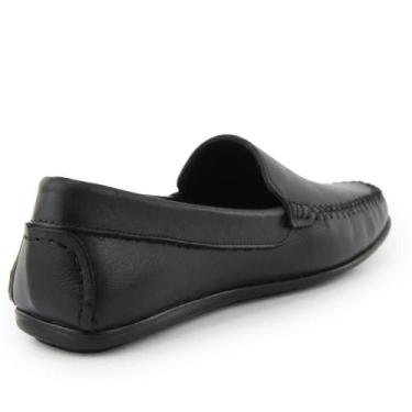 Imagem de Mocassim Masculino Couro Casual Confortável Clássico - Granado, 39, Pr