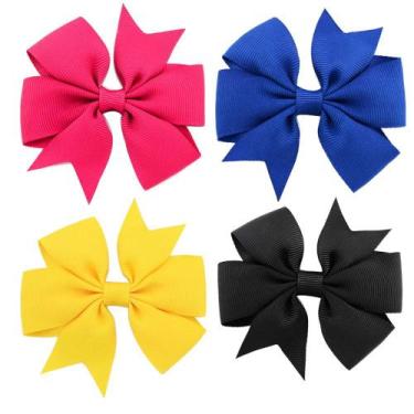 Imagem de 4pcs. Laço Para Cabelo Com Bico De Pato - Várias Cores - Neoimp