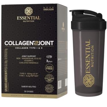 Imagem de Collagen 2 Joint (Colágeno Hidrolisado + UC-II) - - Box 30 Sachês - Essential Nutrition - Sabor Neutro + Coqueteleira Oficial