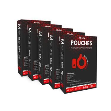 Imagem de Plastico Plastificação 1000 Grafity 10 Centos A4 220x307mm 0,05mm 125 