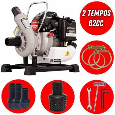 Imagem de Motobomba Centrífuga Kawashima KWP 15H6 62cc 2 Tempos À Gasolina Para 
