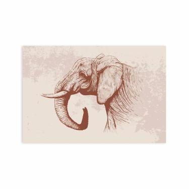 Imagem de Placa Decorativa MDF Safari Elefante 20x30cm - Quartinhos