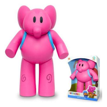 Imagem de Boneco Infantil Pocoyo Elly 28cm Grande Vinil Articulado - Cardoso Toy