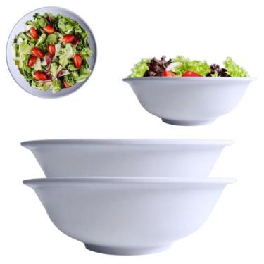 Imagem de 2 Tigelas Saladeira Bowl Grande Cumbuca em Melamina 1,2L - Fx