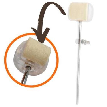 Imagem de Batedor Bumbo Transparente 2 faces Novo Liverpool