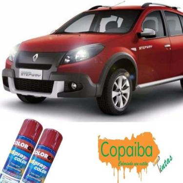 Imagem de Tinta Spray Automotiva (VERMELHO METÁLICO) NA COR DO SEU CARRO 300ml F