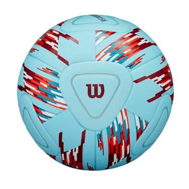 Imagem de WILSON Bola de futebol NCAA Vanquish Match - Tamanho 5, azul/vermelho/roxo