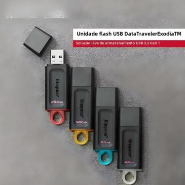 Imagem de Pen Drive Kingston USB 3.2 - Alta Velocidade (64GB, 128GB, 256GB), 64 
