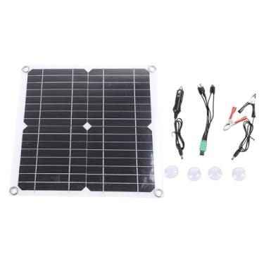 Imagem de Carregador de Painel Solar, Carregador de Bateria Solar Portátil Kit de Carregamento Movido a Energia Solar para Câmera de Ventilador de Telefone Acampamento Caminhadas
