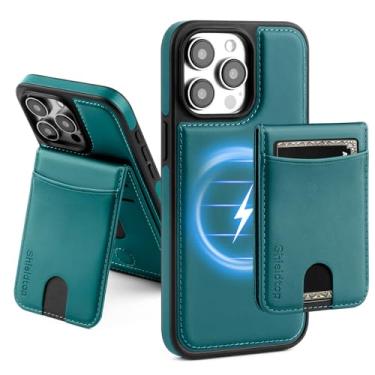 Imagem de ShieldTop Capa carteira removível 2 em 1 para iPhone 13 Pro Max da Magsafe com porta-cartões mulheres e homens, couro sintético magnético com bloqueio de RFID, compartimentos de crédito, para Apple 13