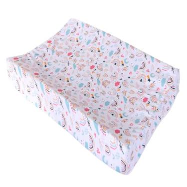 Imagem de Trocador Anatômico Impermeável Troca Fralda Bebê Menino Menina para Cômoda e Berço (Arco-íris)