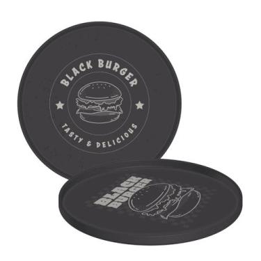 Imagem de Prato Tramontina Black Burger em Polipropileno Cinza 20 cm
