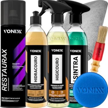 Imagem de Kit limpeza e Higienização Interna Hidracouro Higicouro Restaurax Aerossol Vonixx