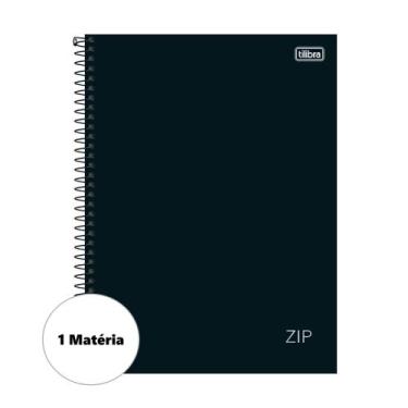 Imagem de Caderno Espiral Grande Zip Preto Universitário 20x27,5cm Opções de 1 /