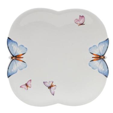 Imagem de Prato Raso Porcelana Borboleta 6un Wolff