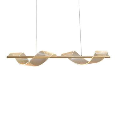 Imagem de Lustre Pendente Nitrolux Acr-003d Dourado Led Bivolt