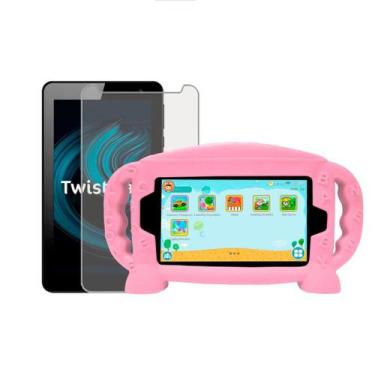 Imagem de Capa Infantil com Alça Silicone Baby Compatível Com Positivo Twist Tab