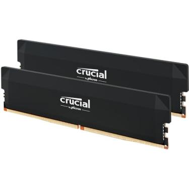Imagem de Crucial Kit RAM Pro 32GB DDR5 (2x16GB), CL36 6000MHz, Overclocking Desktop Gaming Memory, Intel XMP 3.0 & AMD Expo compatível, preto - CP2K16G60C36U5B