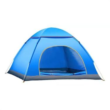 Imagem de Barraca De Camping 2 Pessoas Iglu Azul Ventilada Acampamento - Chalesc