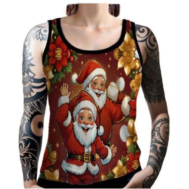 Imagem de Regata Camiseta Tshirt Natal Festas Papai Noel Trenó Neve 5 - Enjoy Sh