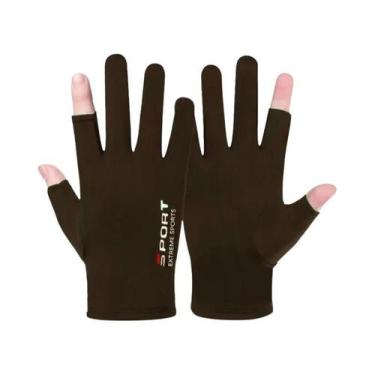 Imagem de Luvas de Ciclismo e Pesca Anti-UV - Proteção Solar, Antiderrapante e R