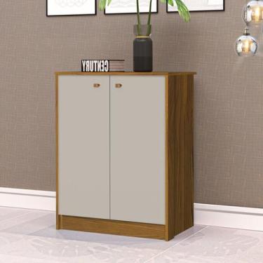 Imagem de Balcão para Escritório 2 Portas 1 Prateleira Office J&A Móveis, Freijó