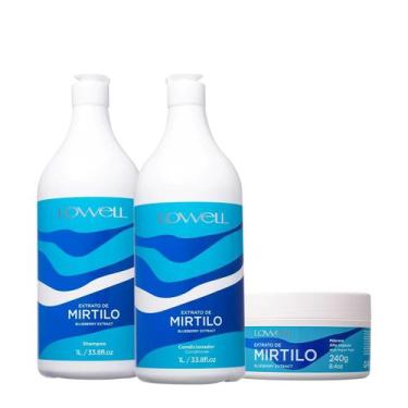 Imagem de Kit Lowell Extrato de Mirtilo Salon Máscara (3 produtos)