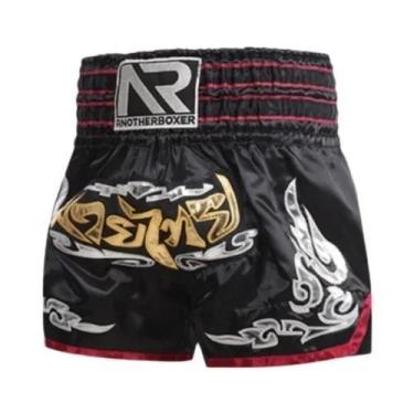 Imagem de Shorts de Muay Thai Unissex para Crianças - Bordado e Retalhos - Ideal