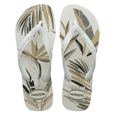 Imagem de Chinelo Havaianas Masculino, Aloha 41/2 Branco/Verde Olive, Havaianas