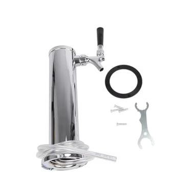 Imagem de Fabricação caseira de cerveja One Tap Chromeplated Beer Tower Single Tap/Faucet Beer Tower Stainless Steel Draft Beer Column Bar Accessories Beer Dispenser Acessórios para vinho