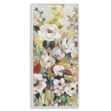 Imagem de Stupell Industries Blooming Roses Array Design de parede giclée emoldurado branco por Carol Robinson, 33 x 30