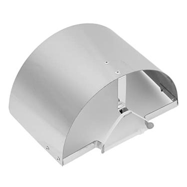 Imagem de GRCFUMO 1 PC Tampa do filtro de entrada de ar, embalagem de calor de entrada de ar protetora, tampa do filtro de ar de ar accesso automotivo de aço inoxidável por 2,5 pol a 3.5in (Prata)