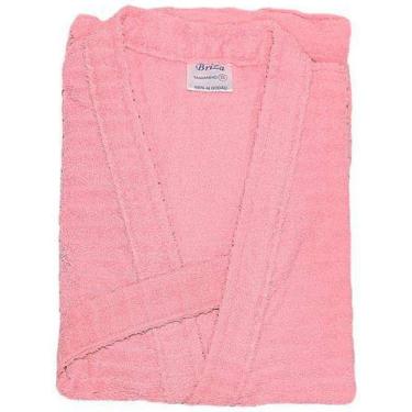 Imagem de Roupão Atoalhado Juvenil Briza Rosa  4013  Tamanho 12