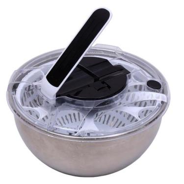 Imagem de Centrifuga De Salada 3,5L Secador Inox Alface Vegetais Mimo Style, Ino