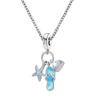 Imagem de NanMuc Colar de tartaruga, estrela-do-mar, para mulheres, pingente de tartaruga marinha, tartaruga, onda, joias, dia das mães, presente de feriado, Metal, Base