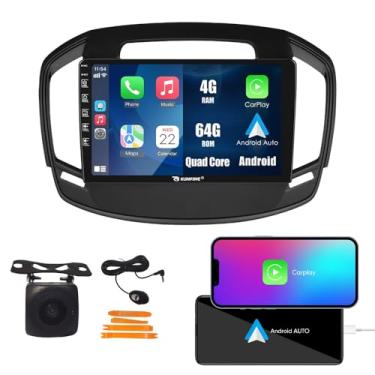 Imagem de Kunfine Car CarPlay Android Navegação Automática Rádio GPS Estéreo Câmera Reversa Tela IPS Touchscreen Tablet Pad Media Player para Buick Regal 2013-2021, se Aplicável Quad Core 4G + 64G
