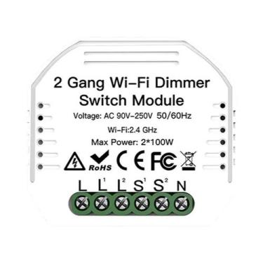 Imagem de Interruptor Inteligente Wi-Fi Dimmer de Luz - Compatível com Alexa e G