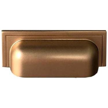 Imagem de Puxador De Gaveta Zen Plymouth - Dourado Fosco - 80mm