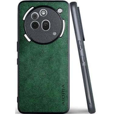 Imagem de AIORIA Capa protetora completa com design retrô para celular 2 for Nothing Phone 2 (verde, for nothing phone (3a) Pro)