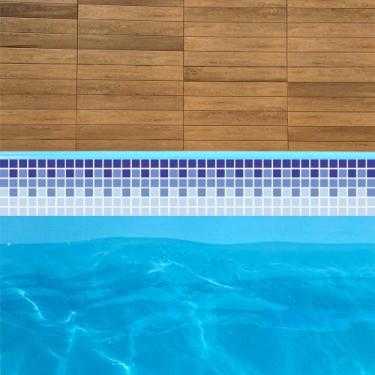 Imagem de Adesivos Faixa Borda Piscina Quadrado 100x25cm fx019 10und - lene ades