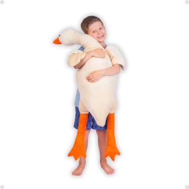 Imagem de Travesseiro Gigante Xuxão Animais Pelúcia 100% (Pato Avelã)