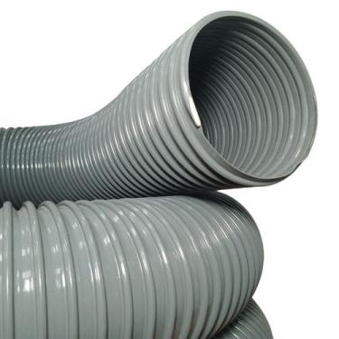 Imagem de Rolo de 5 Metros de Mangueira Vácuo Ar Cinza 6 Polegadas Borrachas Lon