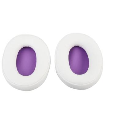Imagem de Fones de Ouvido de Fone Ouvido, Isolamento Som 2 Pcs Almofadas Orelha Macio para Arctis 1 2 3 7 9 9x Pro (Roxo branco)
