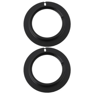 Imagem de SING F LTD 2 peças M42 adaptador de montagem de lente M42-AF compatível com Sony Alpha A Mount preto