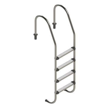 Imagem de Escada Para Piscina Com 4 Degraus Em Aço Inox